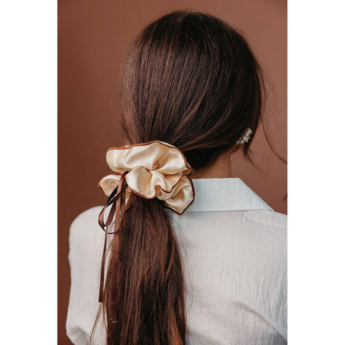 KAXI Cream Scrunchie