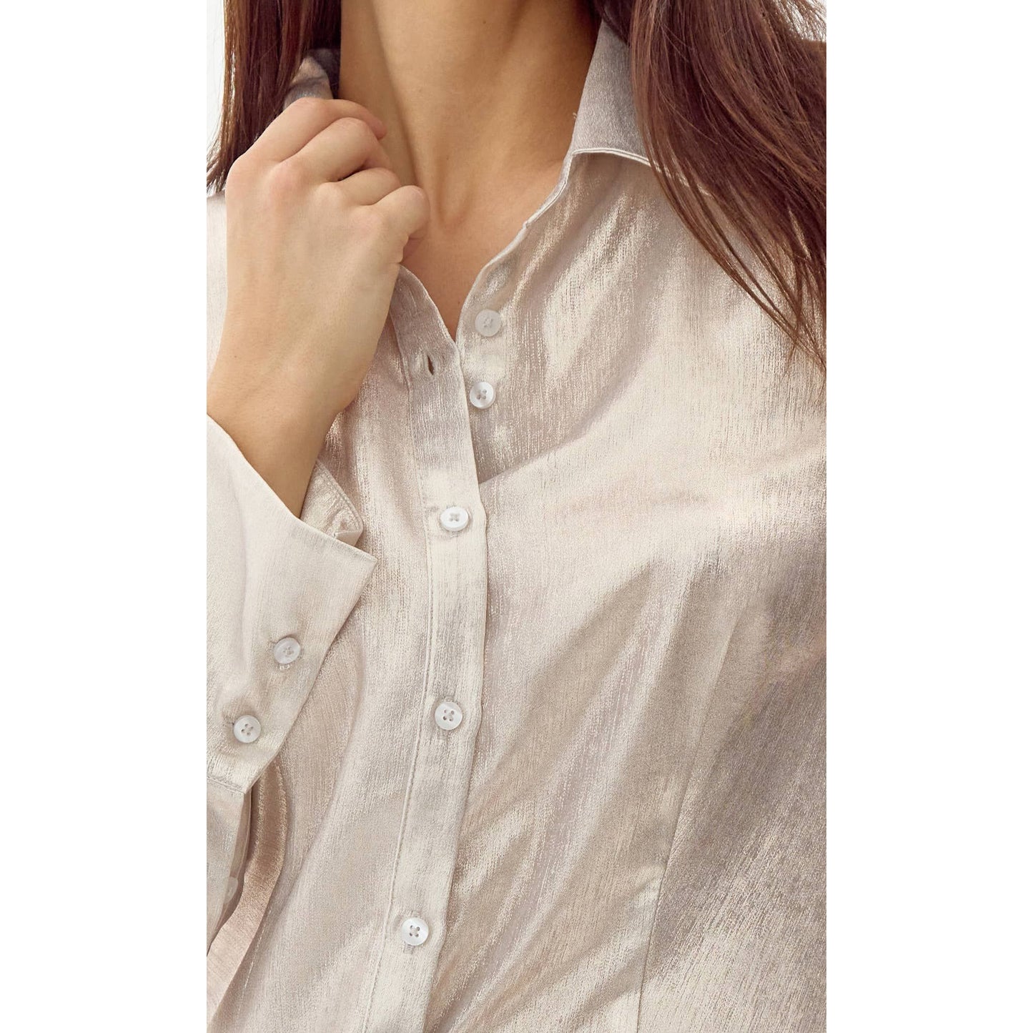 Belmont Metallic Button Down