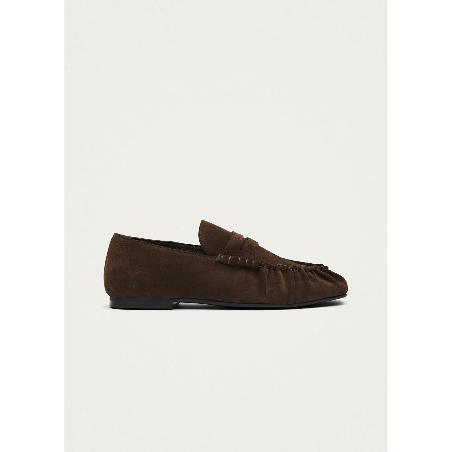 Aven Suede Brown Leather Loafers
