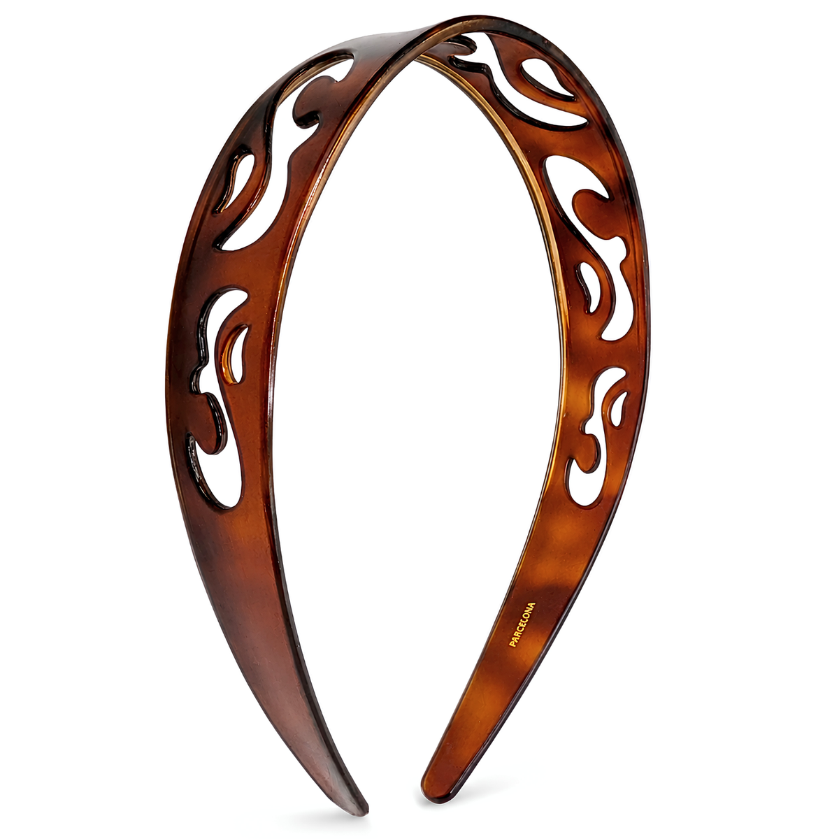 French Swirls Wide 1 Inch Tortoise Shell