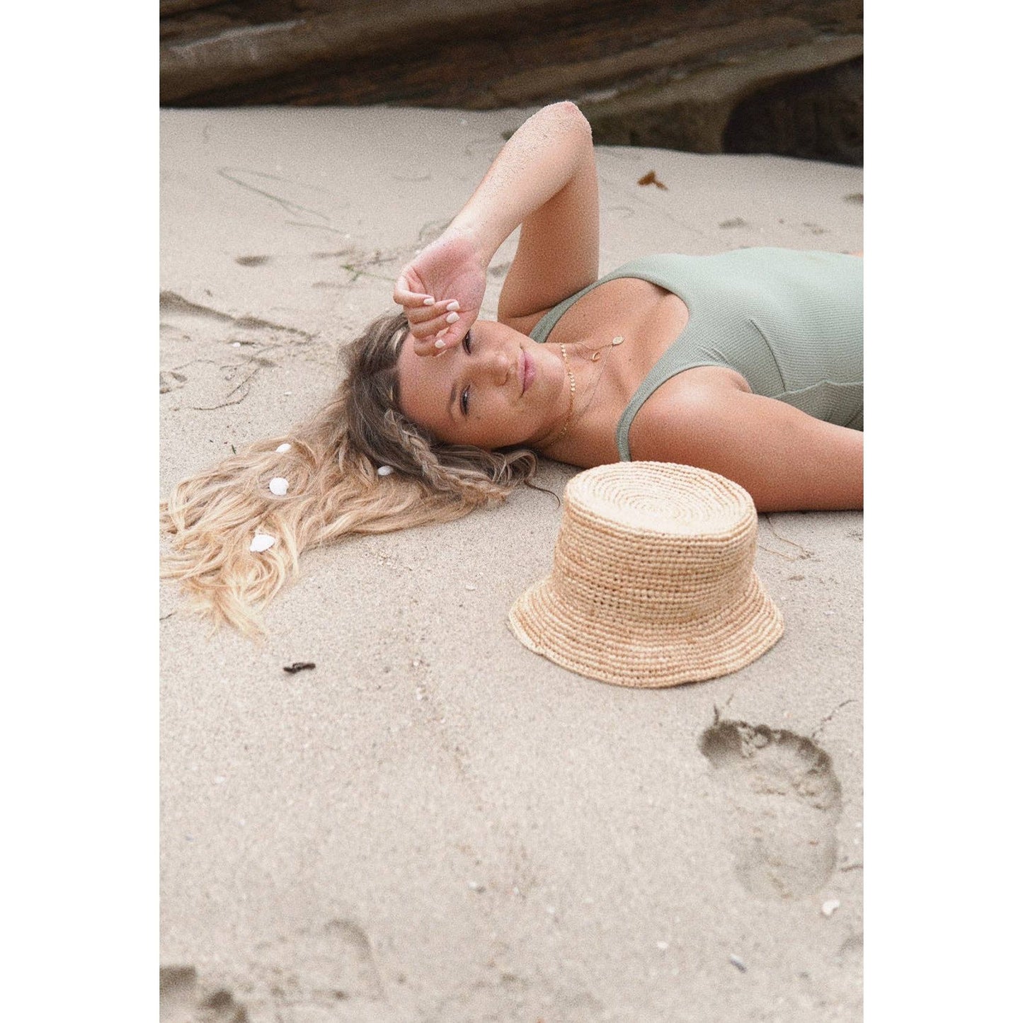 Isla - Raffia Bucket Hat