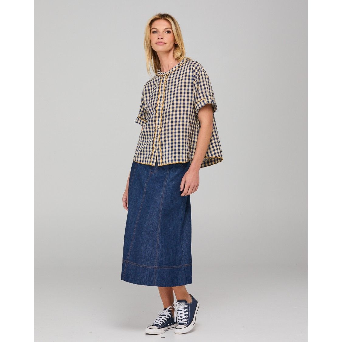 Fumiko Skirt - Dark Denim
