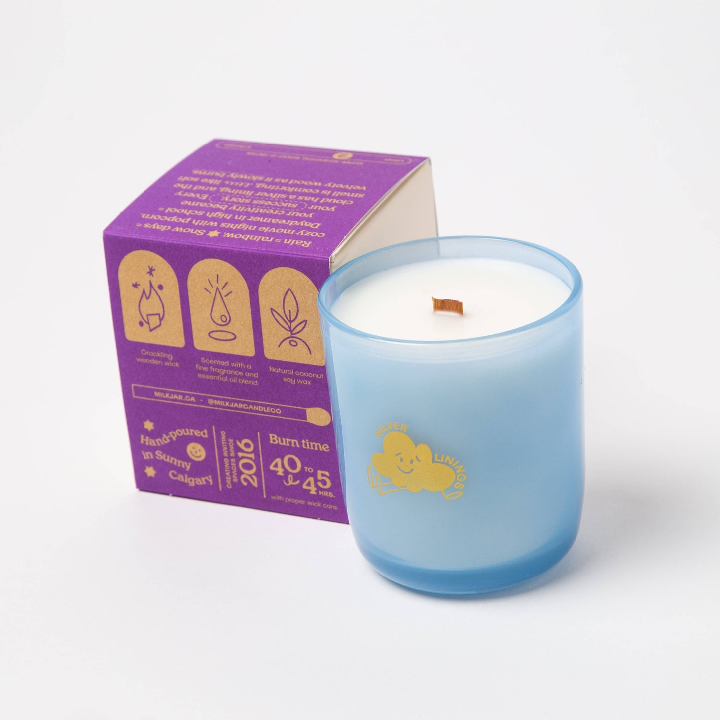 Silver Linings - Palo Santo & Oud Coconut Soy 8oz Candle