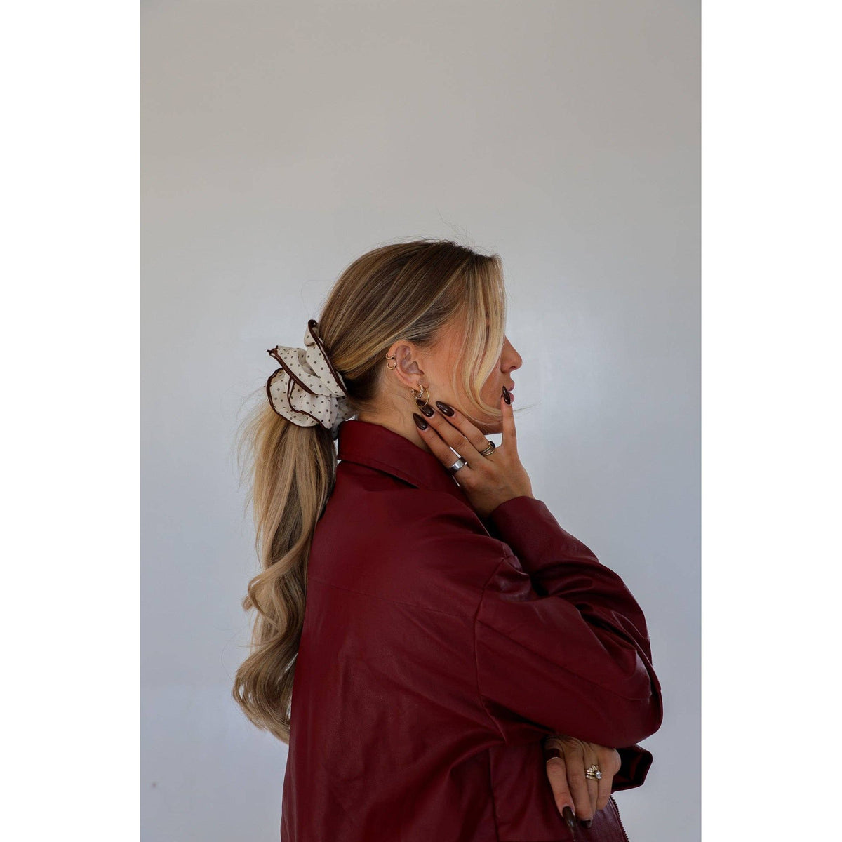 Polka Dot Scrunchie