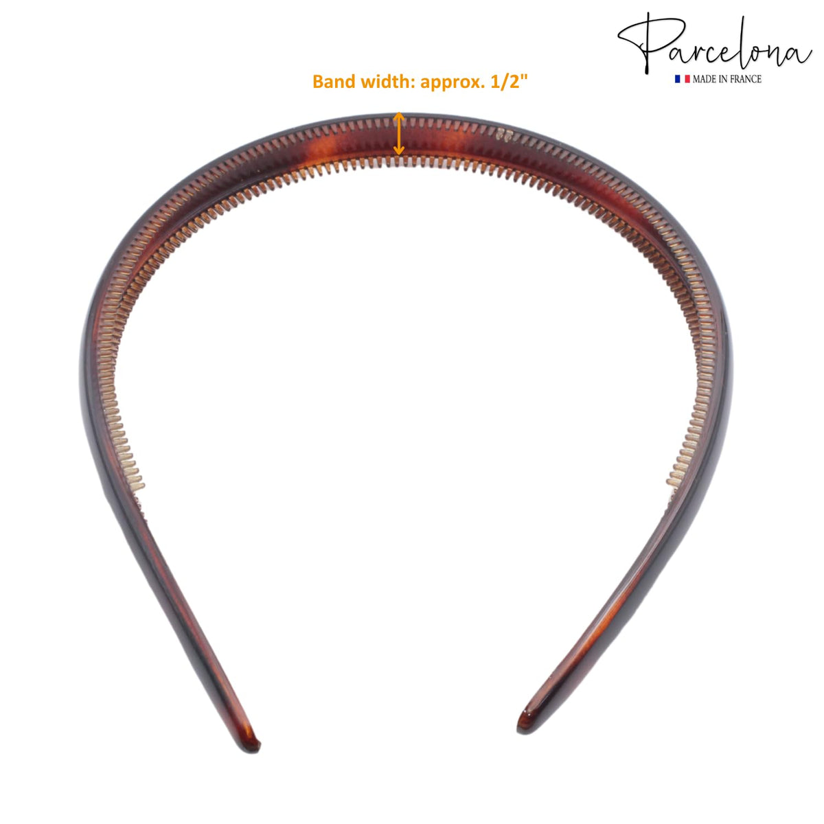 French Reg Shell and Black Hair Headband
