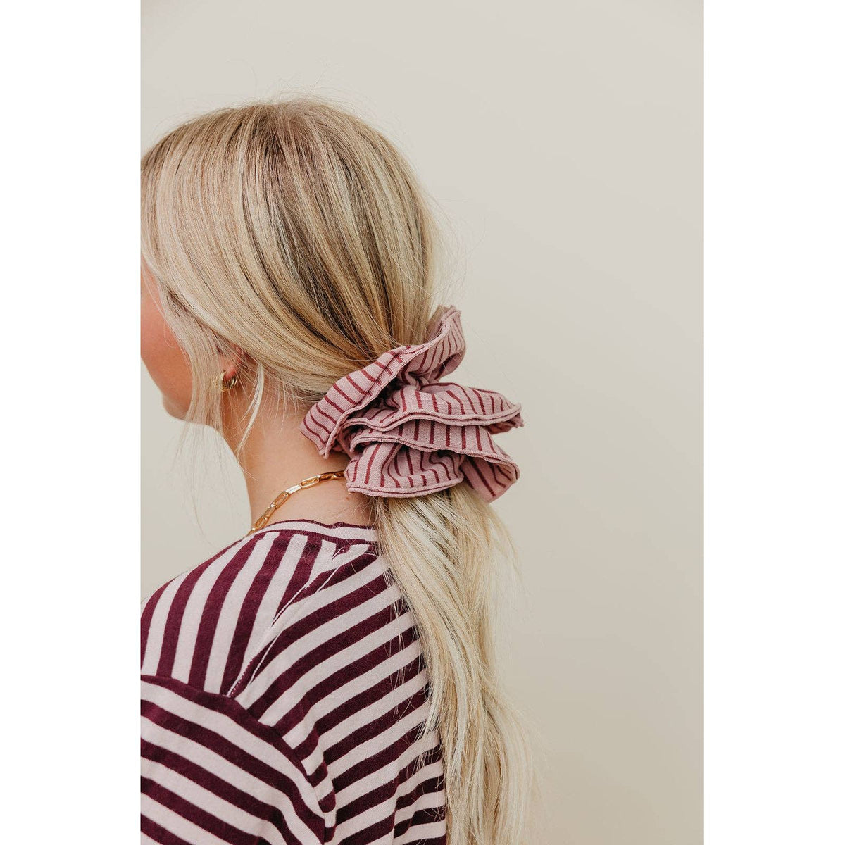 STRIPED CORSET SCRUNCHIE