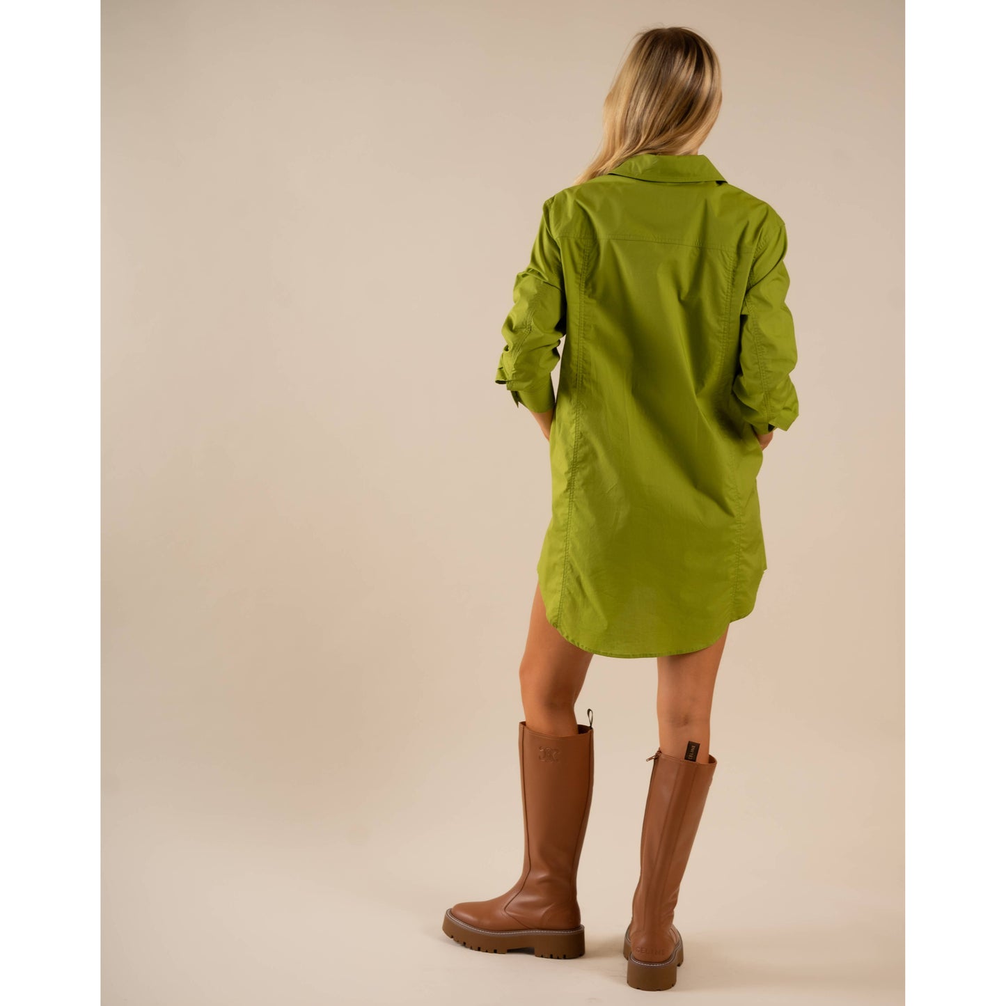 Basic Preslie Poplin Shirt Dress