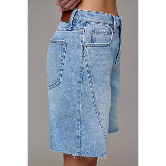 Medium Wash Baggy Short