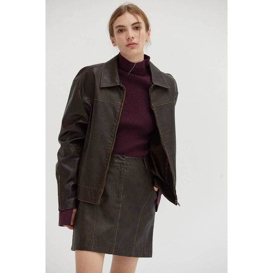 Ruby Vegan Leather Jacket