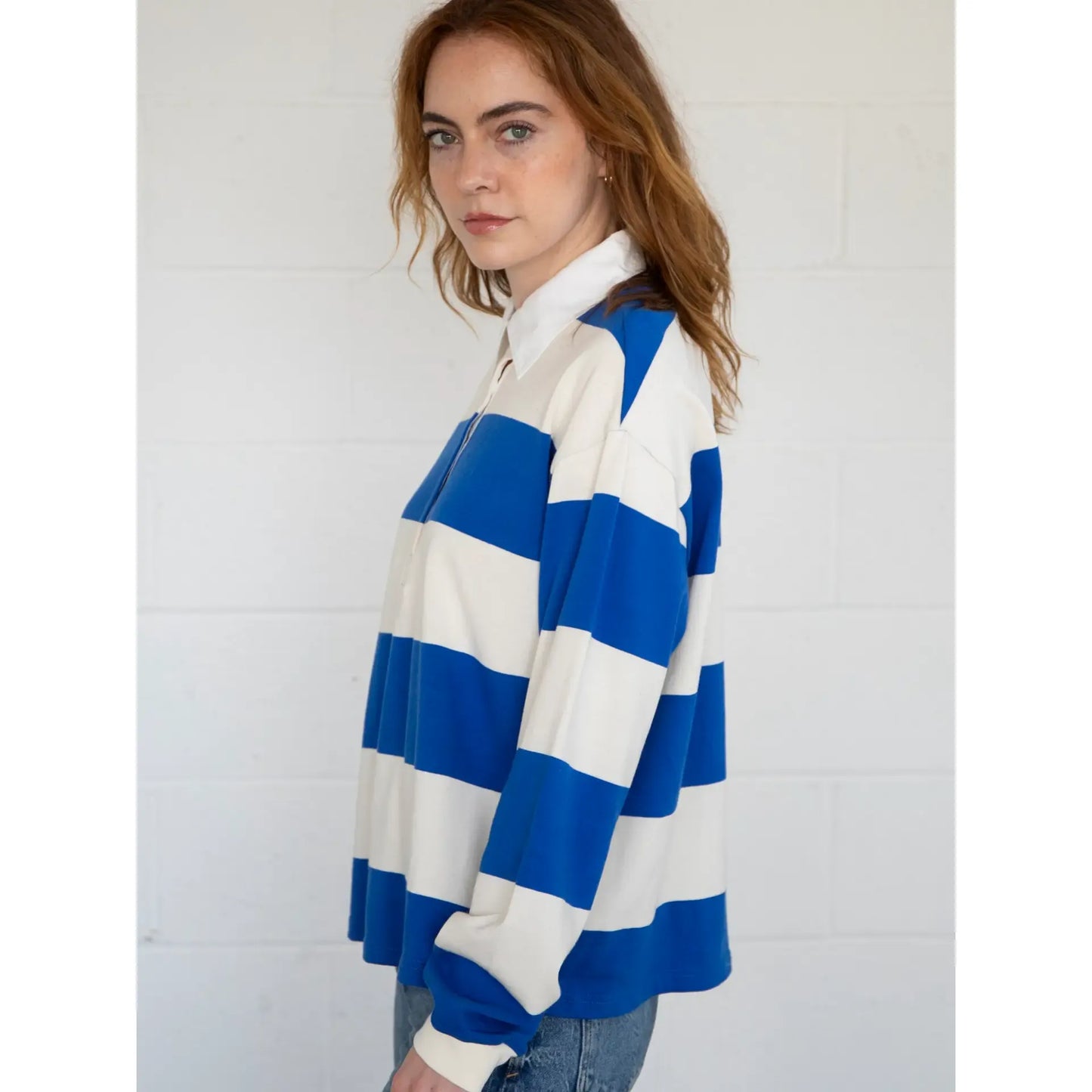 Hazel Rugby Polo Top