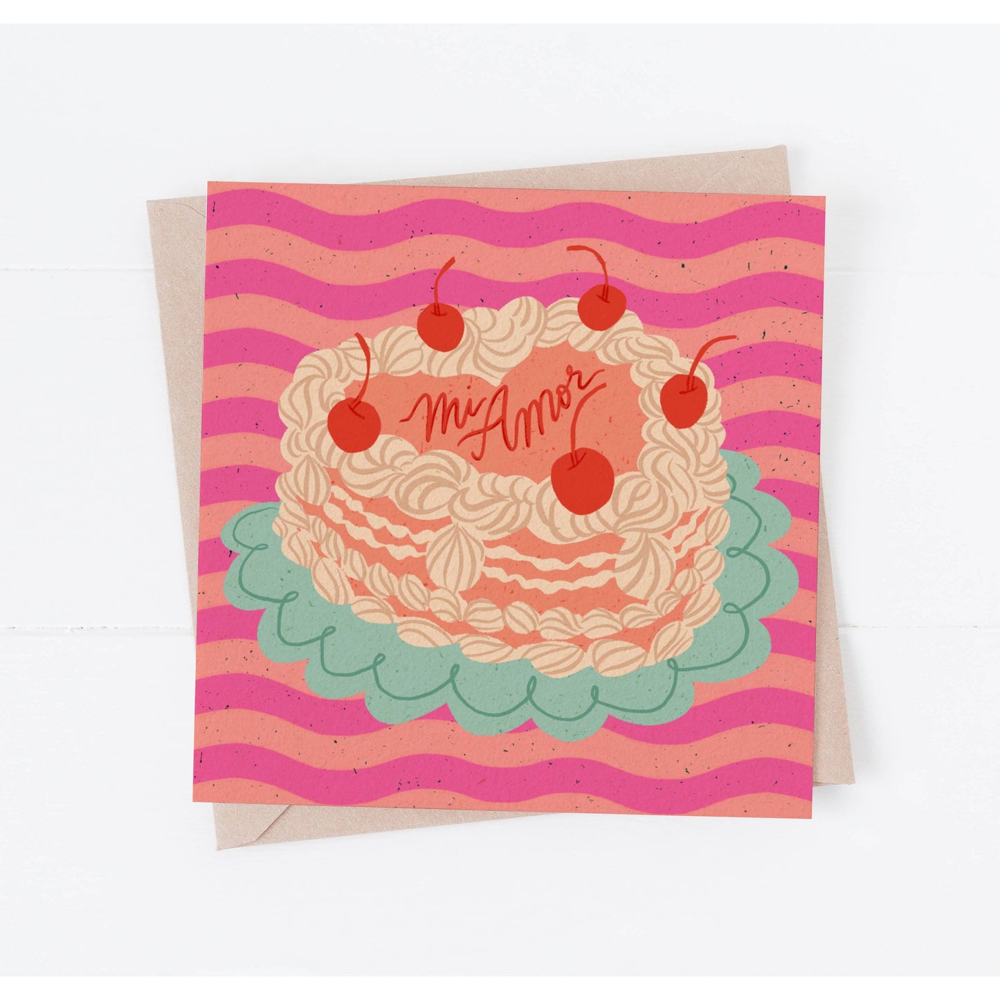 Mi Amor Cake Card