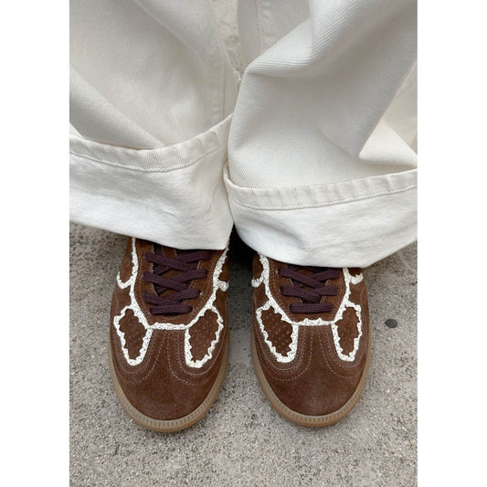 Tb.490 Crochet Chocolate Leather Sneakers