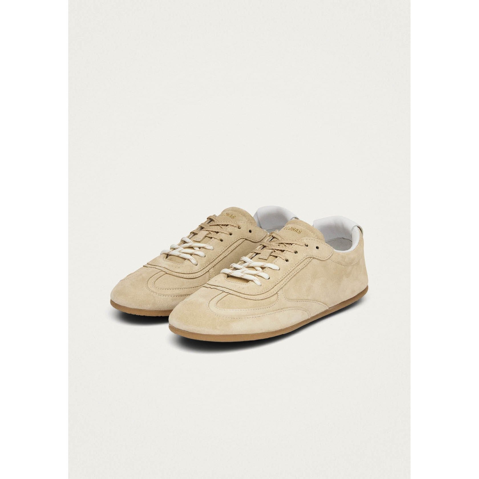 Tb.24 Suede Beige Leather Sneakers