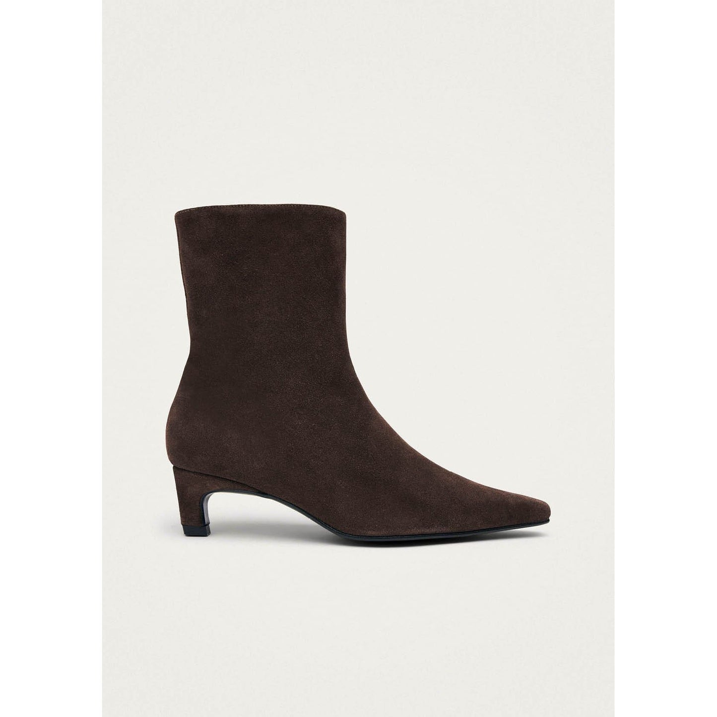 Ambar Suede Brown Leather Ankle Boots