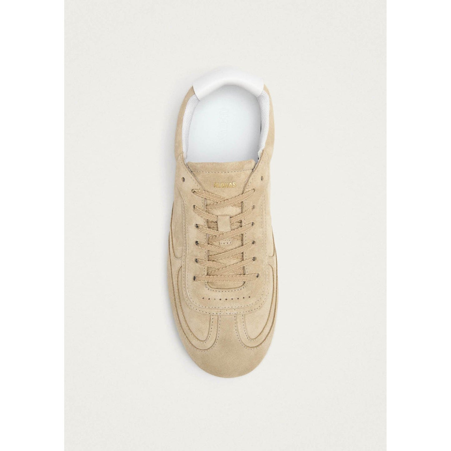 Tb.24 Suede Beige Leather Sneakers