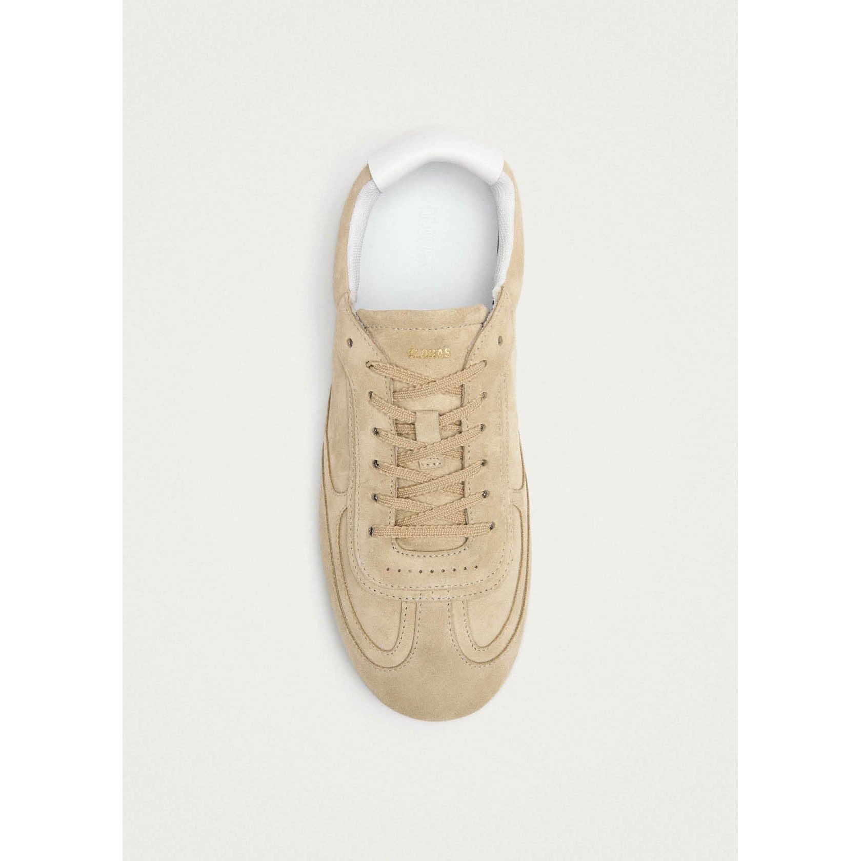 Tb.24 Suede Beige Leather Sneakers