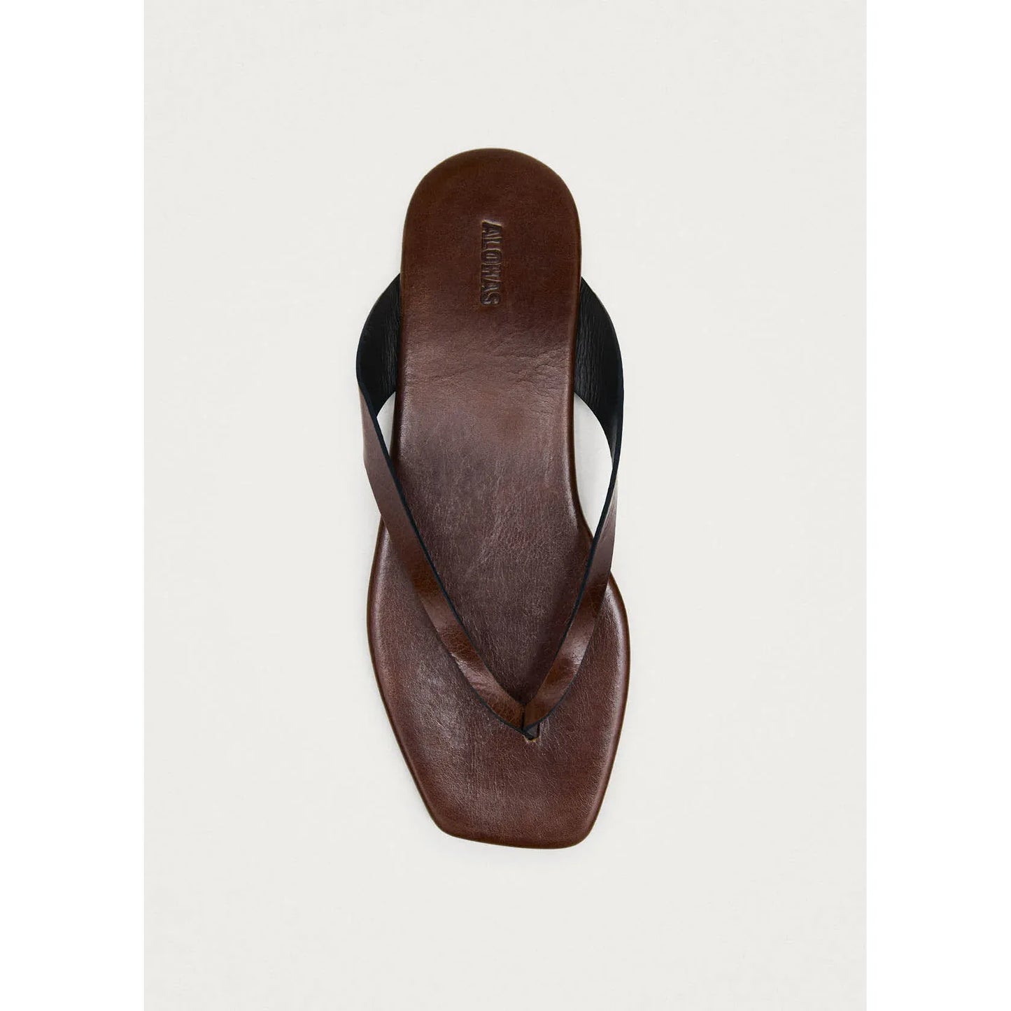 Ola Rift Brown Leather Sandals