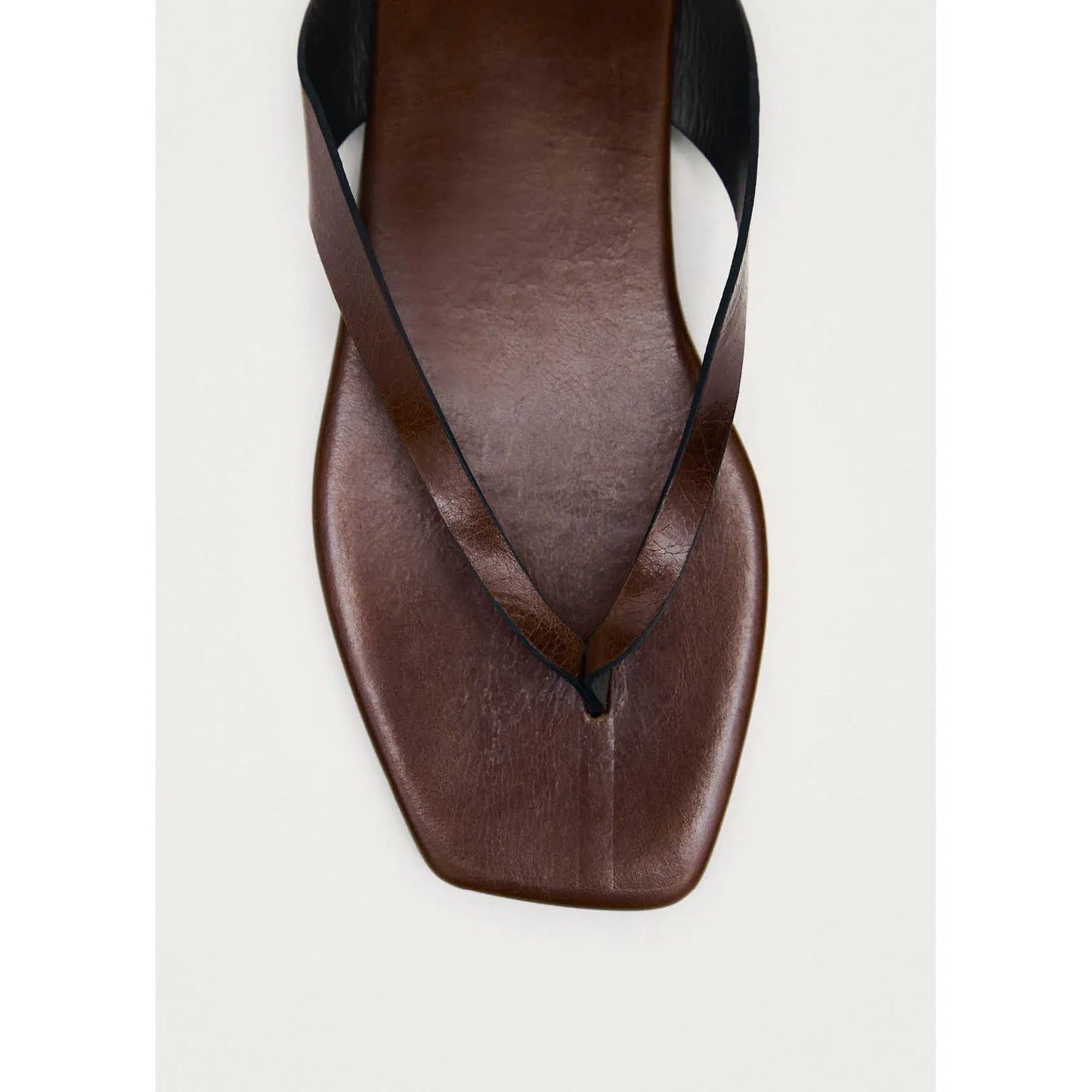 Ola Rift Brown Leather Sandals