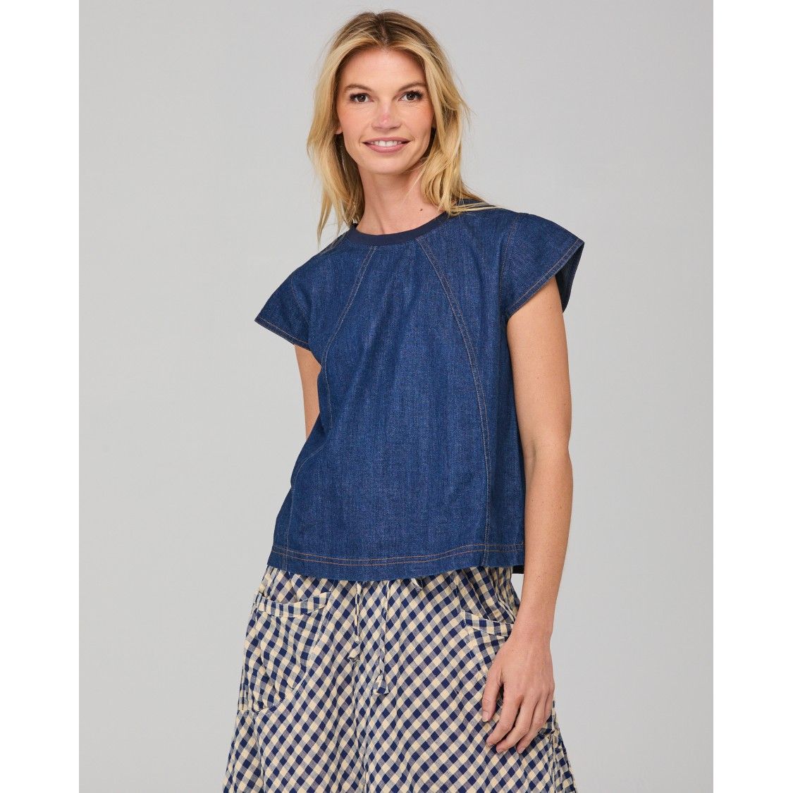 Leaf Top Dark Denim