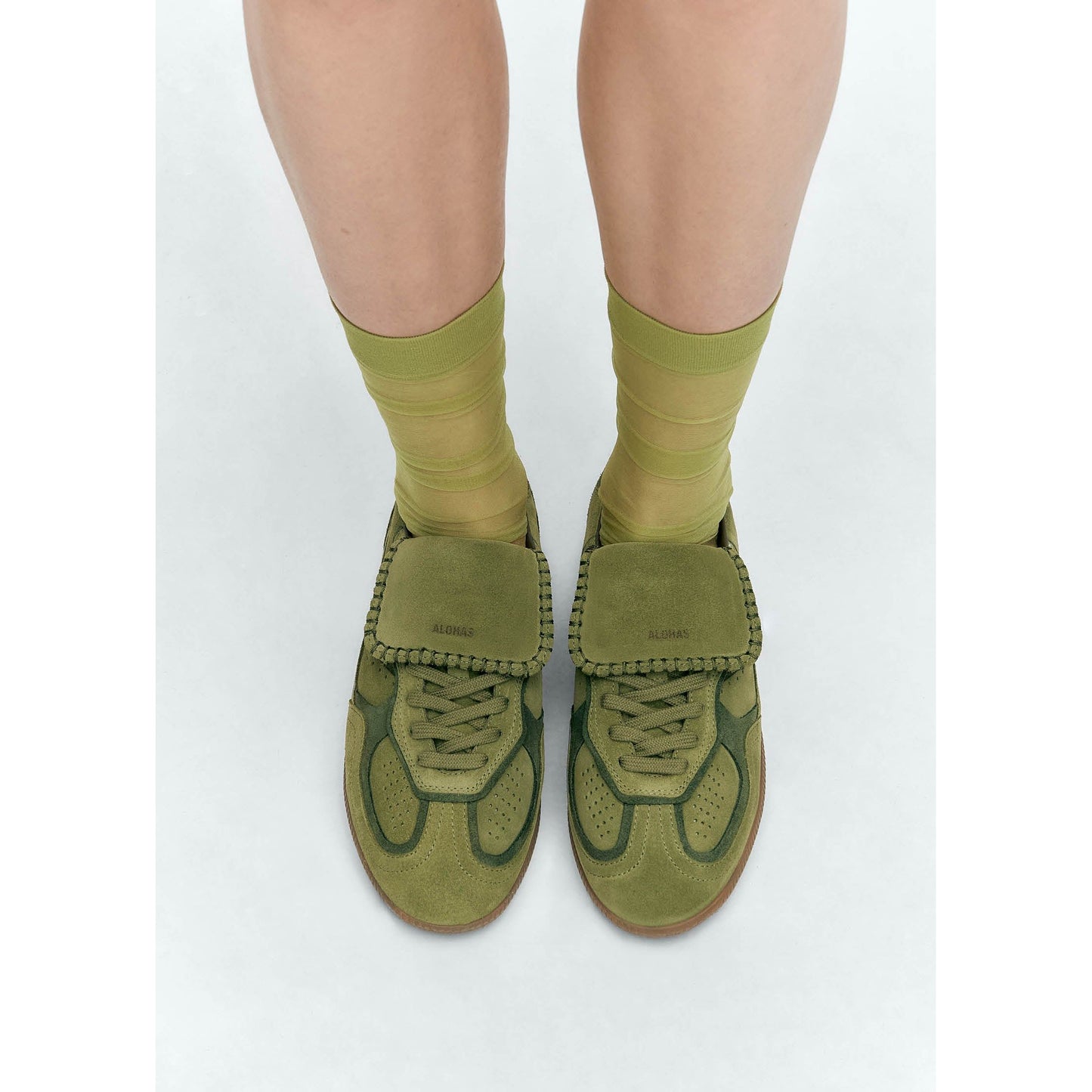 Tb.490 Club Suede Green Leather Sneakers