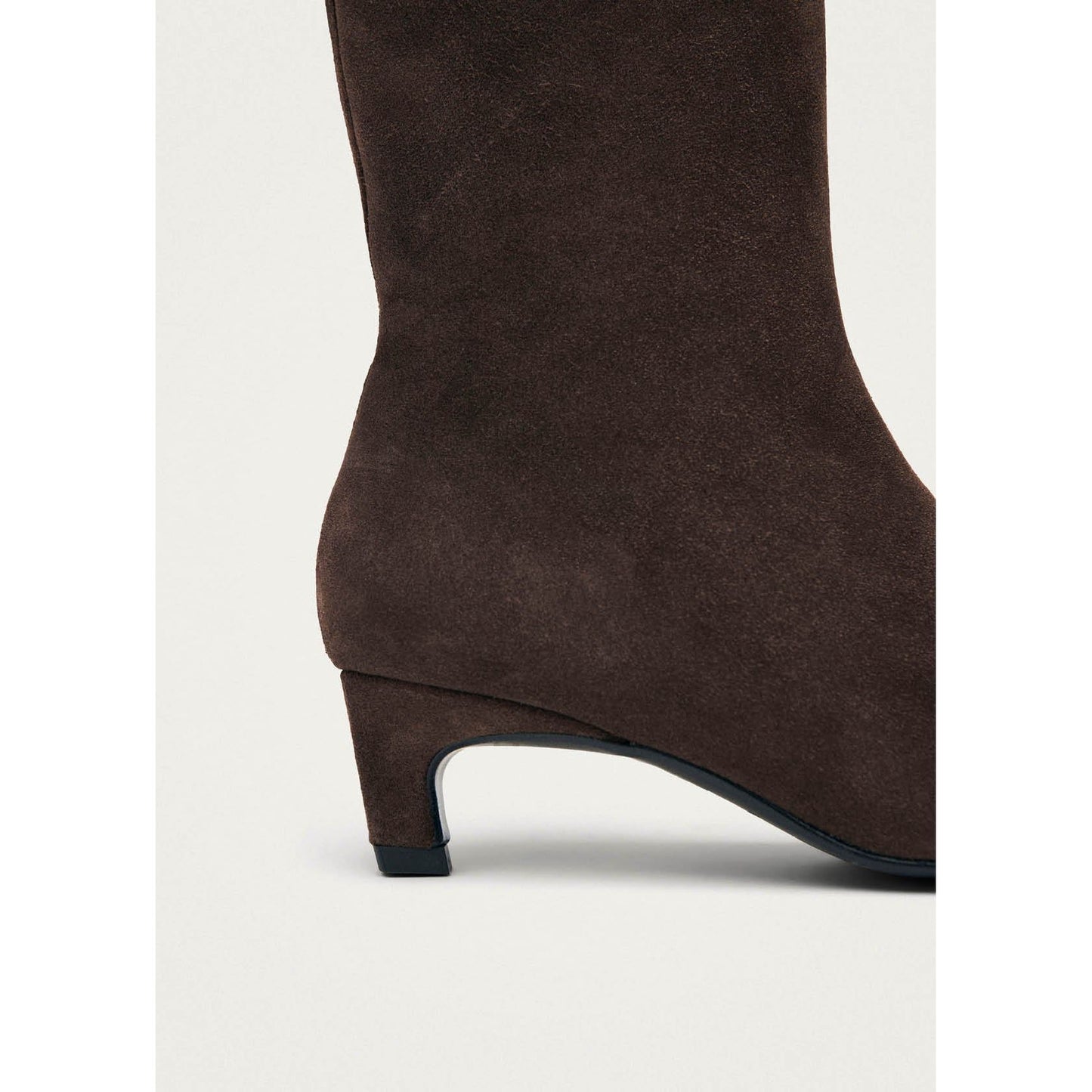 Ambar Suede Brown Leather Ankle Boots