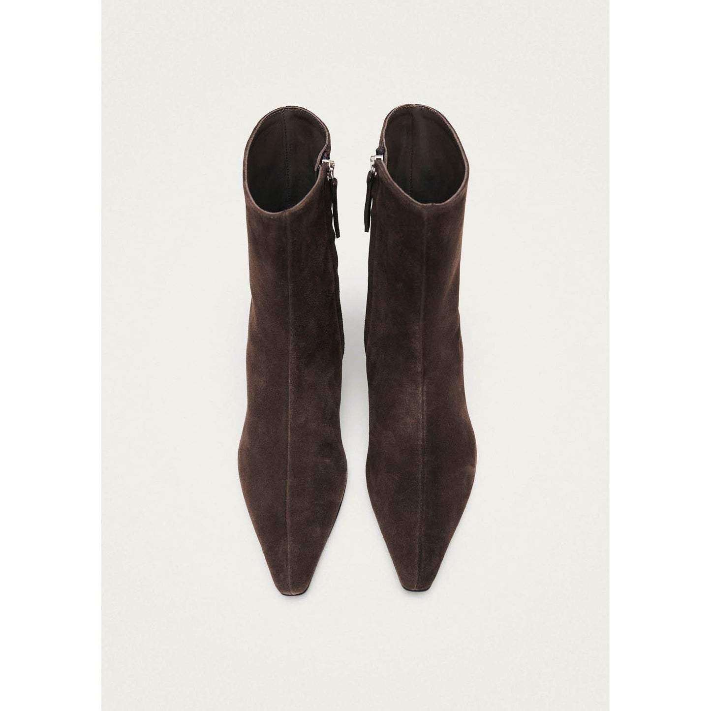 Ambar Suede Brown Leather Ankle Boots